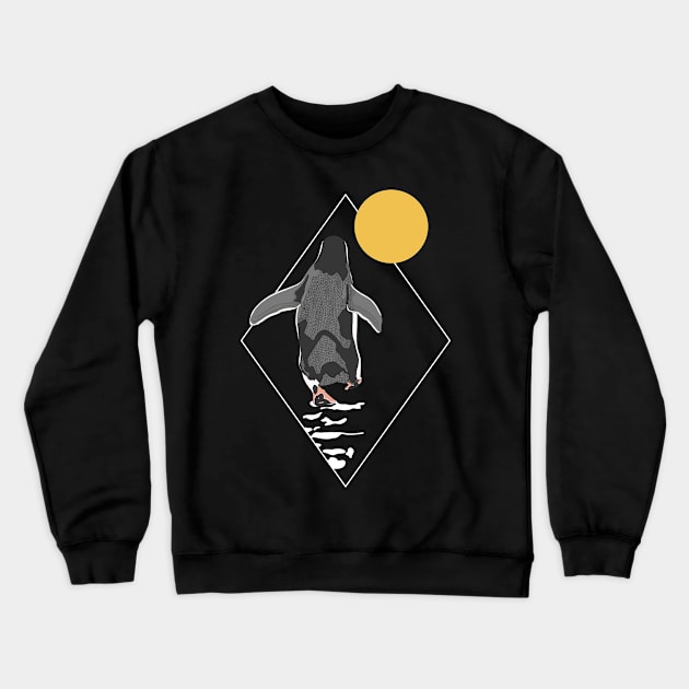 Penguin Sun King Emperor Sea Bird Penguin Lover Penguin Crewneck Sweatshirt by GraphicsLab